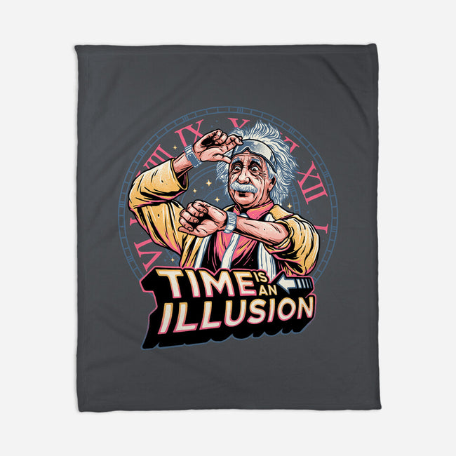 Time Is An Illusion-none fleece blanket-momma_gorilla