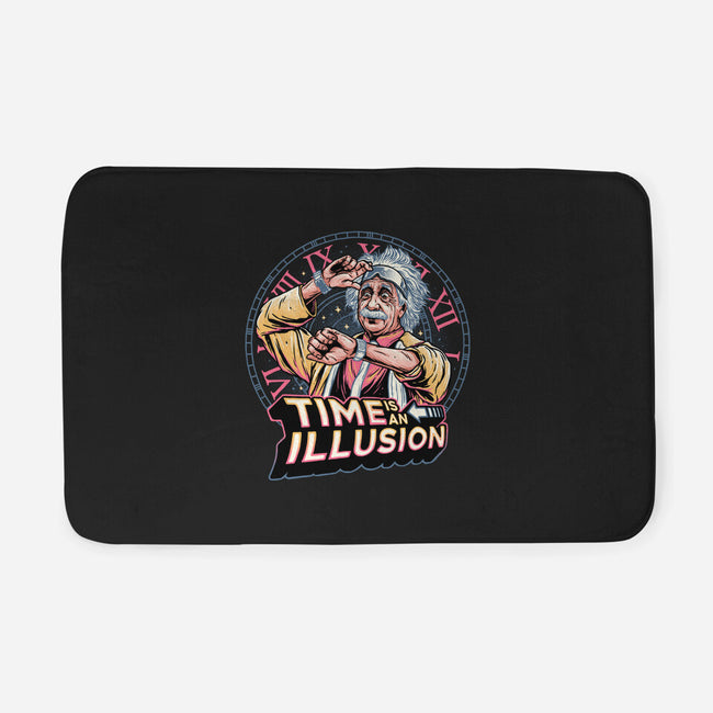 Time Is An Illusion-none memory foam bath mat-momma_gorilla