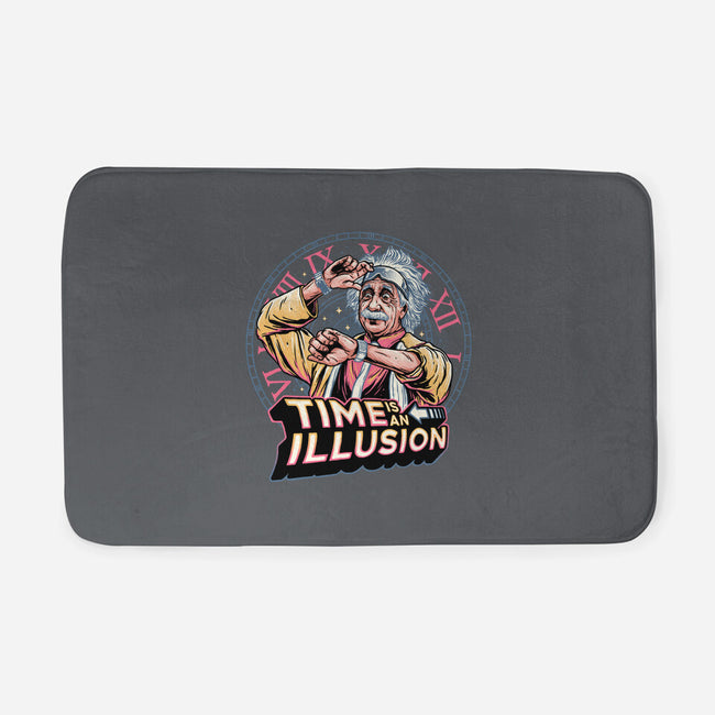 Time Is An Illusion-none memory foam bath mat-momma_gorilla