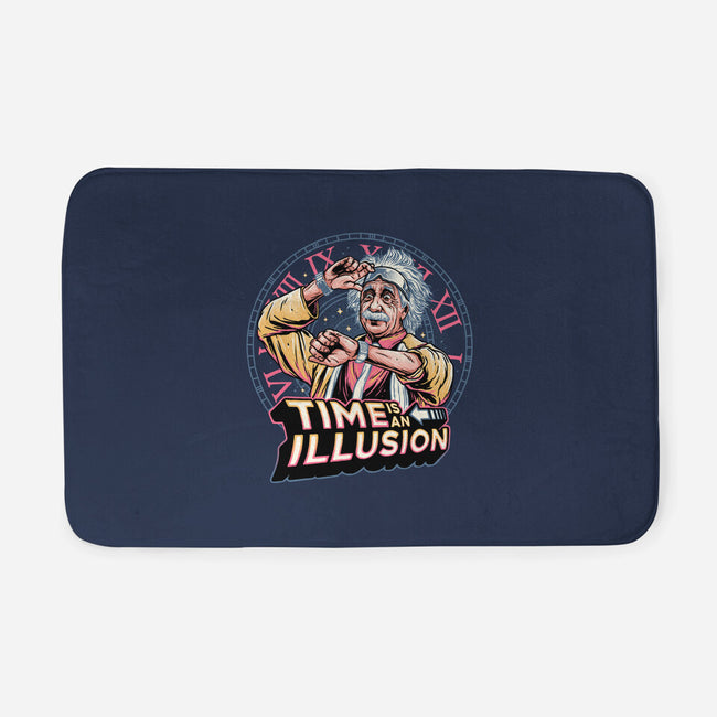 Time Is An Illusion-none memory foam bath mat-momma_gorilla