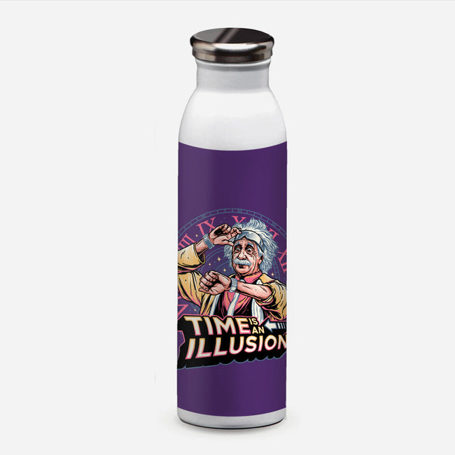 Time Is An Illusion-none water bottle drinkware-momma_gorilla