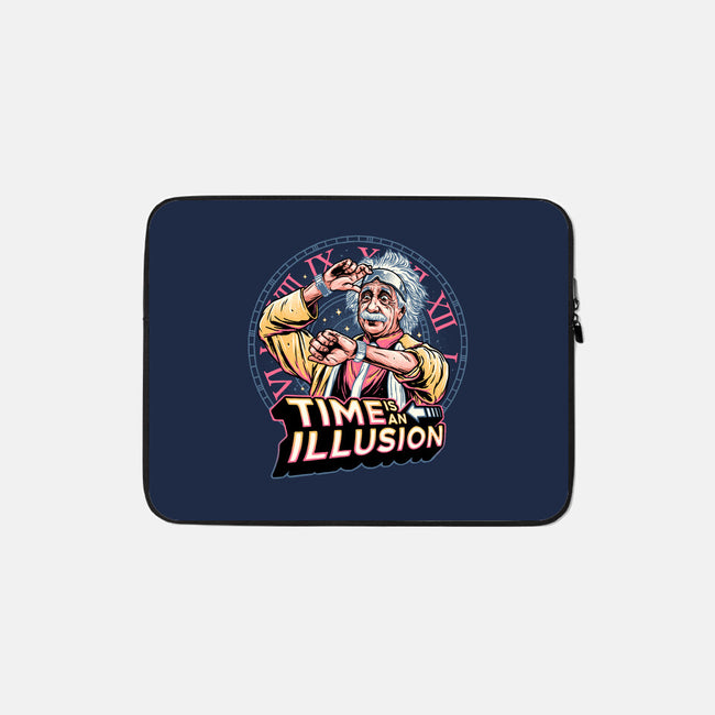 Time Is An Illusion-none zippered laptop sleeve-momma_gorilla