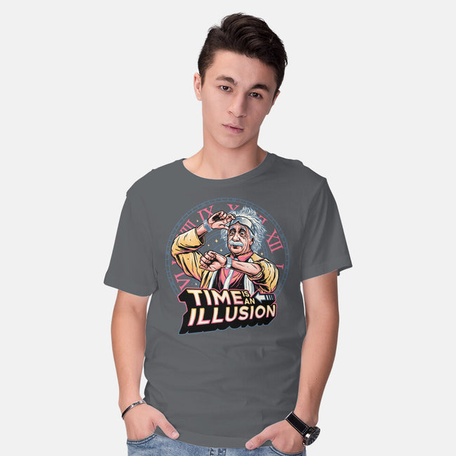 Time Is An Illusion-mens basic tee-momma_gorilla