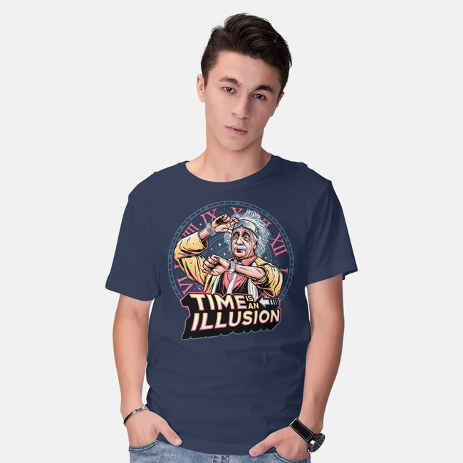 Time Is An Illusion-mens basic tee-momma_gorilla