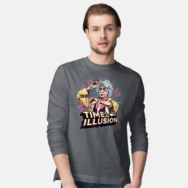 Time Is An Illusion-mens long sleeved tee-momma_gorilla