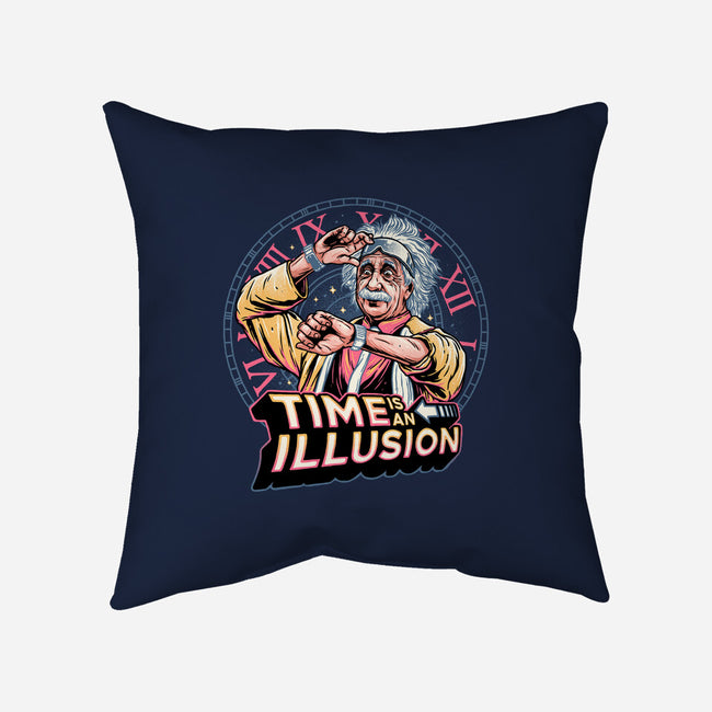 Time Is An Illusion-none removable cover throw pillow-momma_gorilla