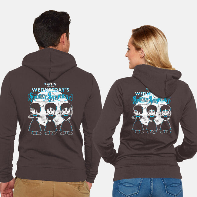 Spooky Symphony-unisex zip-up sweatshirt-paulagarcia