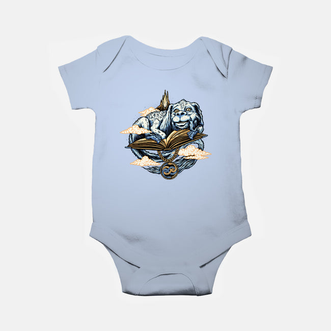 The Story That Never Ends-baby basic onesie-momma_gorilla