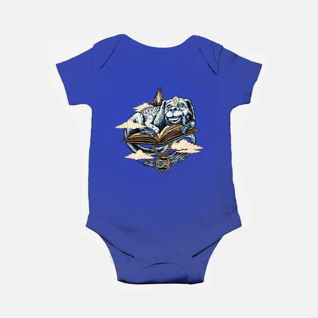 The Story That Never Ends-baby basic onesie-momma_gorilla