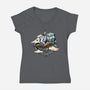 The Story That Never Ends-womens v-neck tee-momma_gorilla