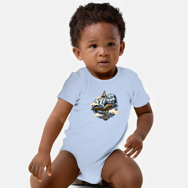 The Story That Never Ends-baby basic onesie-momma_gorilla