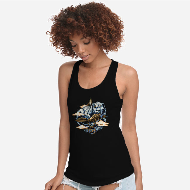 The Story That Never Ends-womens racerback tank-momma_gorilla