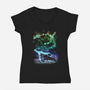 Like A Leaf-womens v-neck tee-kharmazero