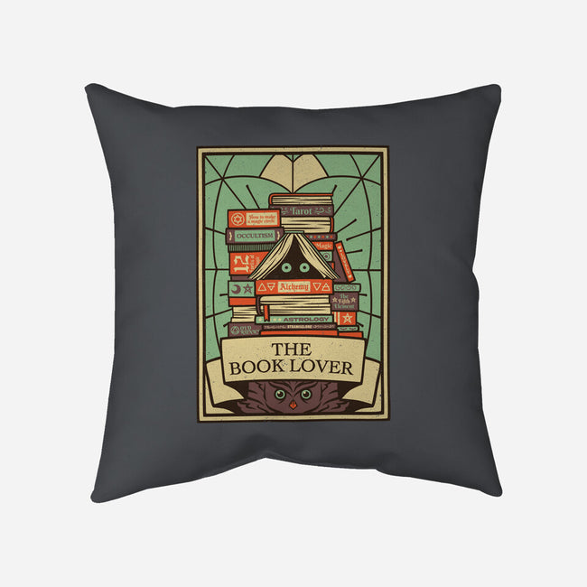 The Book Lover Tarot-none removable cover w insert throw pillow-tobefonseca