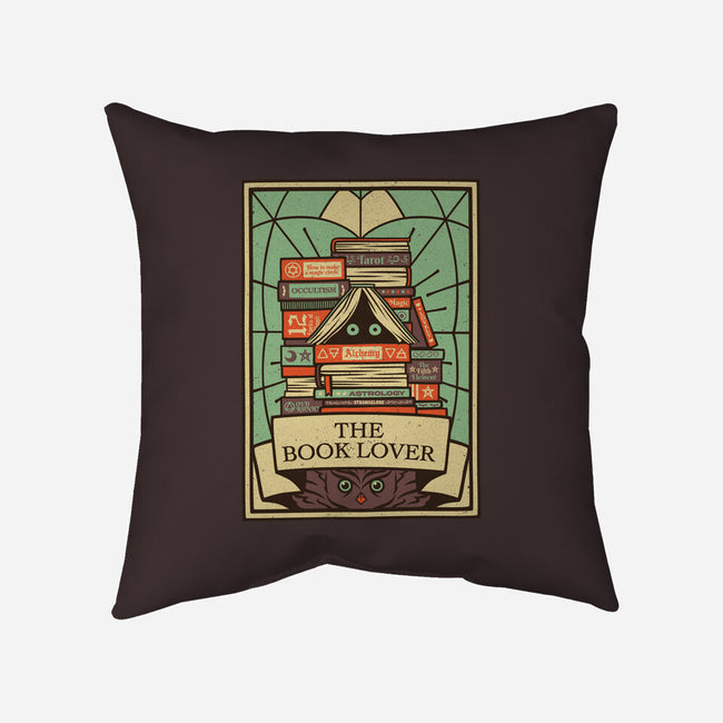 The Book Lover Tarot-none removable cover w insert throw pillow-tobefonseca