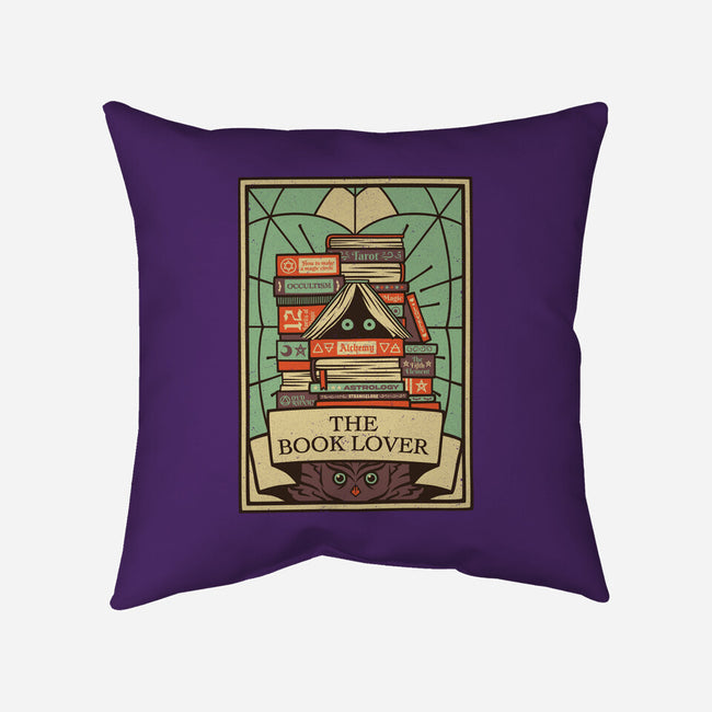 The Book Lover Tarot-none removable cover w insert throw pillow-tobefonseca