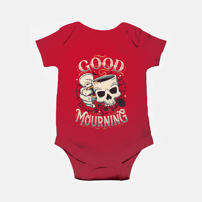 Wednesday Mourning-baby basic onesie-Snouleaf