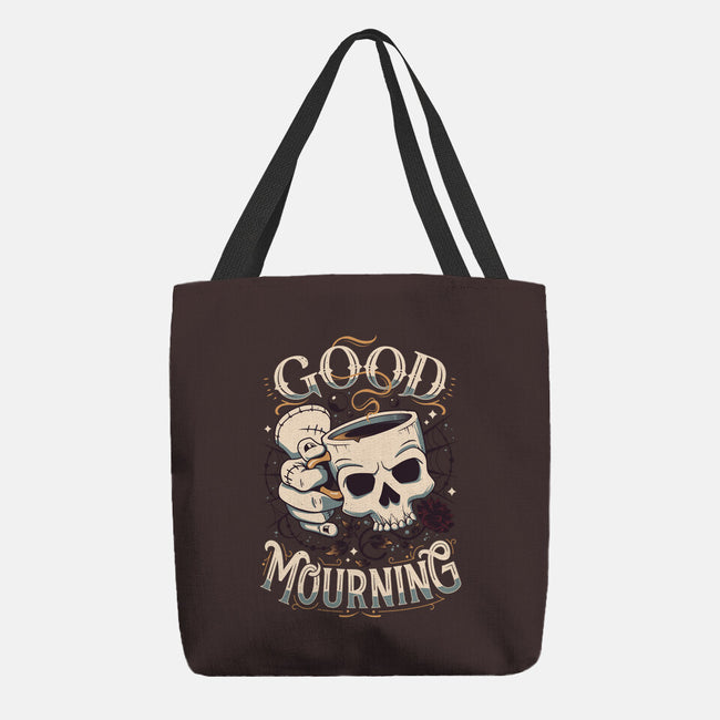 Wednesday Mourning-none basic tote bag-Snouleaf