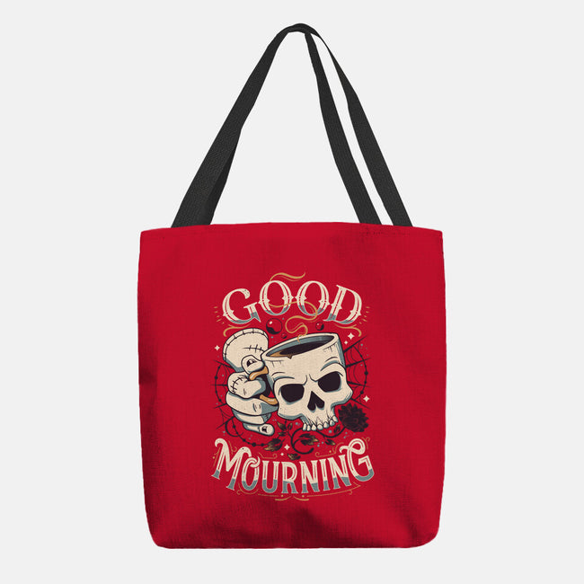 Wednesday Mourning-none basic tote bag-Snouleaf