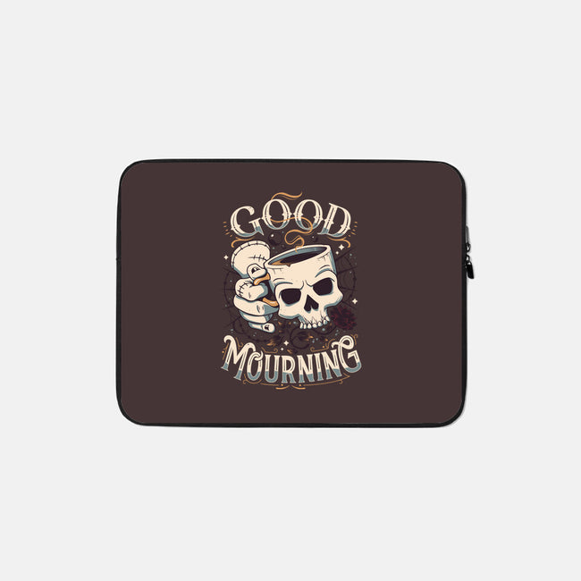 Wednesday Mourning-none zippered laptop sleeve-Snouleaf