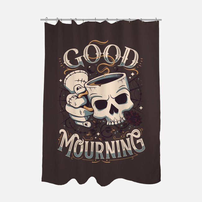 Wednesday Mourning-none polyester shower curtain-Snouleaf