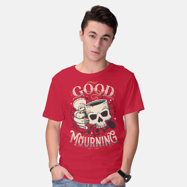 Wednesday Mourning-mens basic tee-Snouleaf