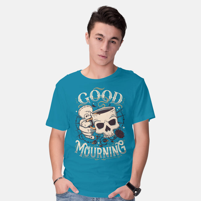 Wednesday Mourning-mens basic tee-Snouleaf