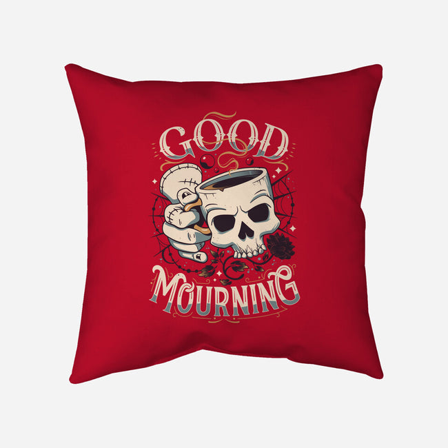 Wednesday Mourning-none removable cover w insert throw pillow-Snouleaf