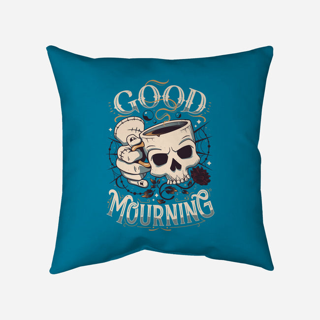 Wednesday Mourning-none removable cover w insert throw pillow-Snouleaf