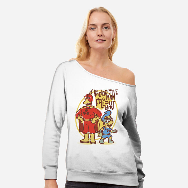 Radioactive Squad-womens off shoulder sweatshirt-se7te