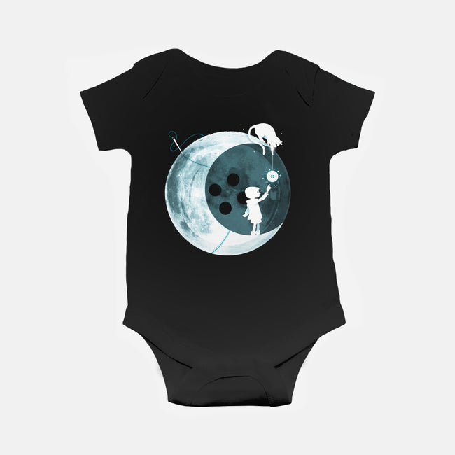 Button Moon-baby basic onesie-Vallina84