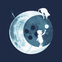 Button Moon-womens fitted tee-Vallina84