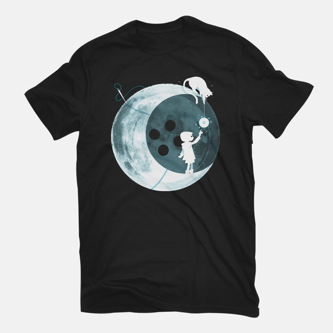 Button Moon-womens basic tee-Vallina84