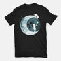 Button Moon-womens basic tee-Vallina84