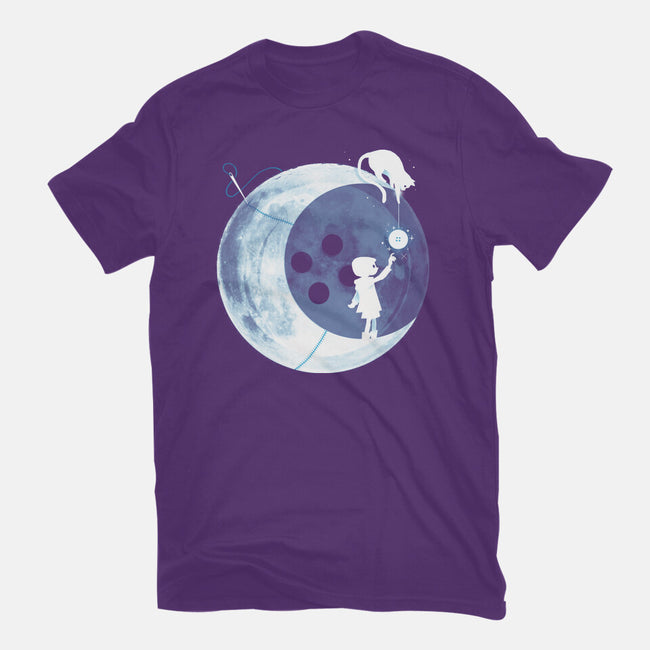 Button Moon-womens basic tee-Vallina84