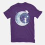 Button Moon-womens fitted tee-Vallina84