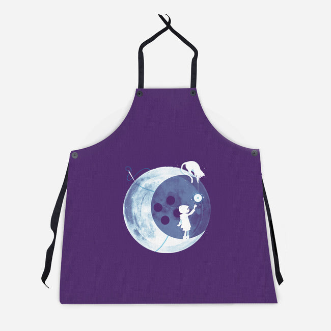 Button Moon-unisex kitchen apron-Vallina84
