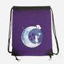 Button Moon-none drawstring bag-Vallina84