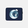 Button Moon-none zippered laptop sleeve-Vallina84