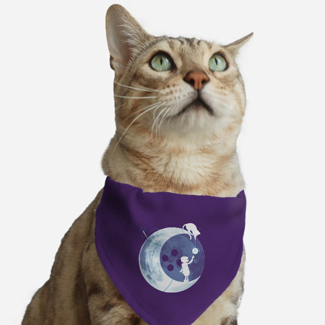 Button Moon-cat adjustable pet collar-Vallina84