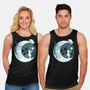 Button Moon-unisex basic tank-Vallina84