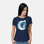 Button Moon-womens basic tee-Vallina84