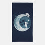 Button Moon-none beach towel-Vallina84