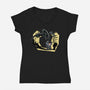 Ellen And Xeno-womens v-neck tee-zascanauta