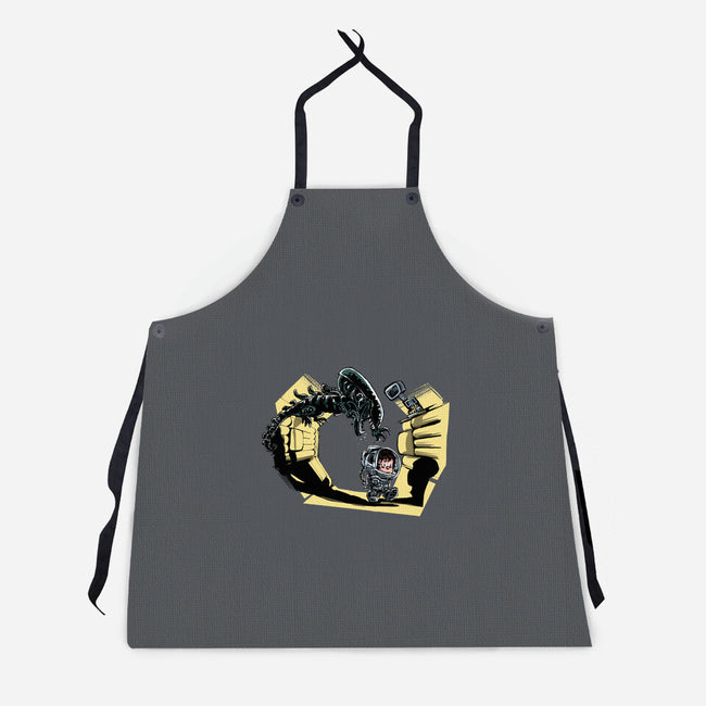 Ellen And Xeno-unisex kitchen apron-zascanauta