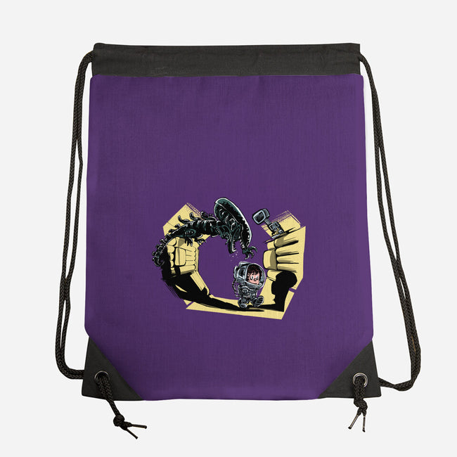 Ellen And Xeno-none drawstring bag-zascanauta
