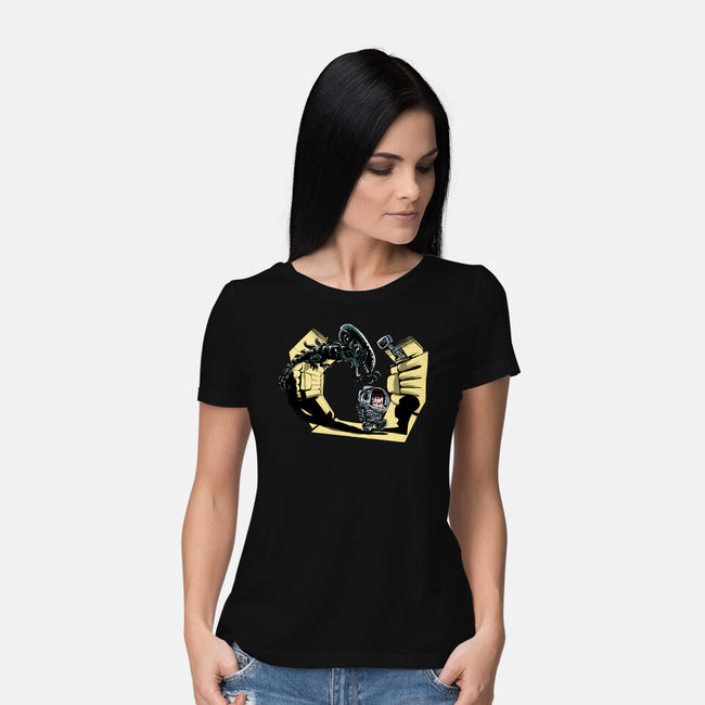 Ellen And Xeno-womens basic tee-zascanauta