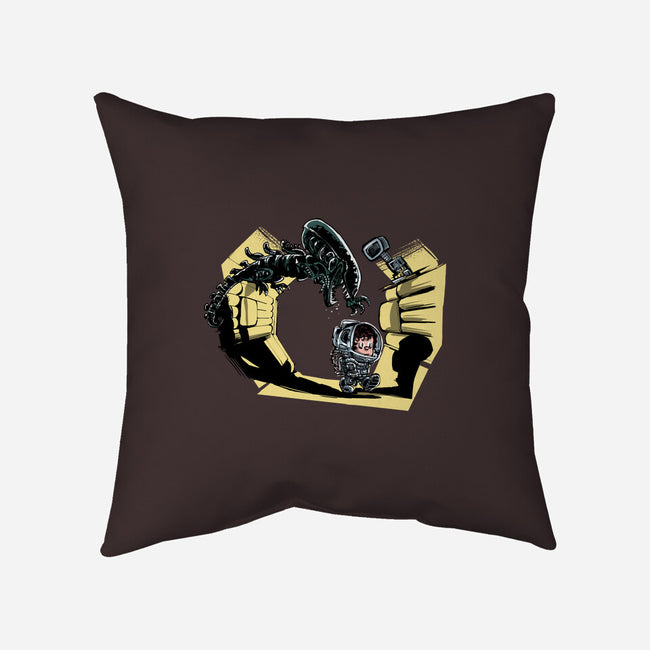 Ellen And Xeno-none removable cover throw pillow-zascanauta