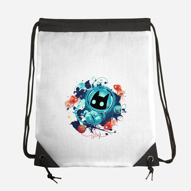 Space Adventurer-none drawstring bag-Snouleaf
