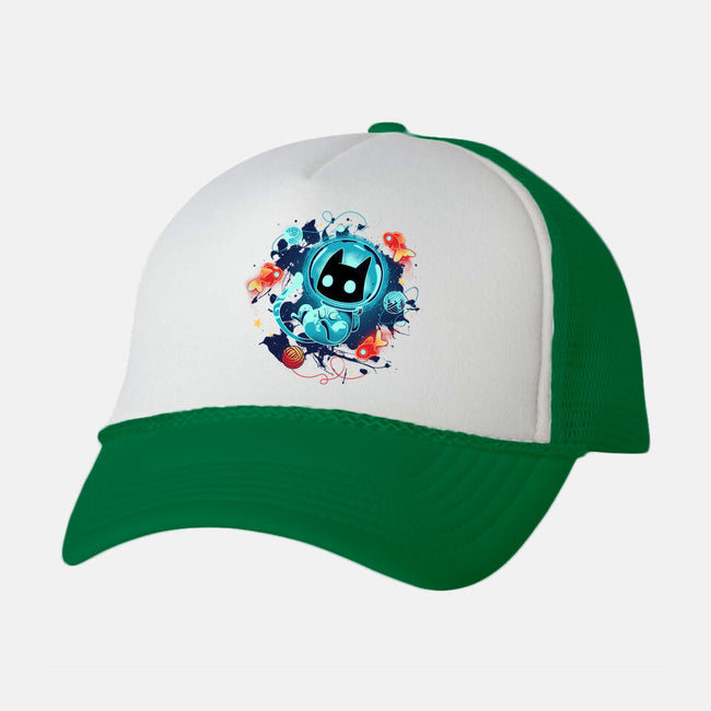 Space Adventurer-unisex trucker hat-Snouleaf